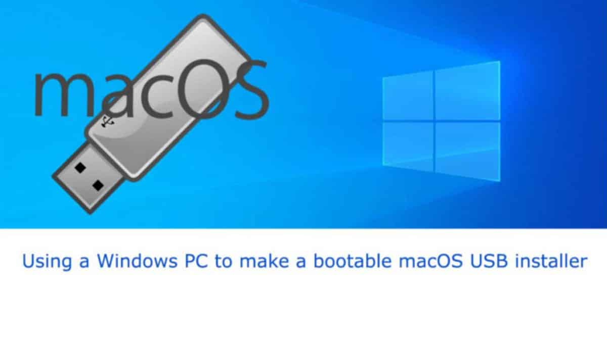 create a boot flash drive for mac os high sierra using windows 10
