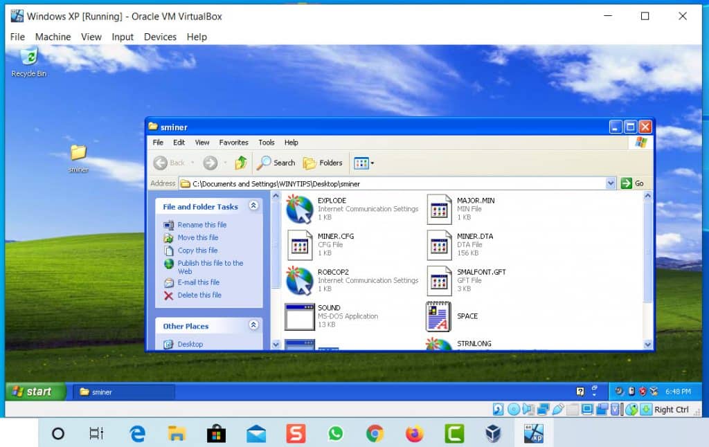 how to use virtualbox to run old games on windows 10